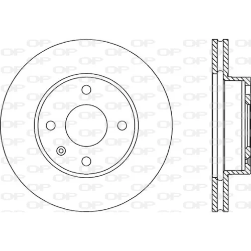 Brzdový kotúč OPEN PARTS BDR1170.20