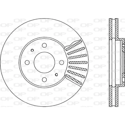 Brzdový kotúč OPEN PARTS BDR1399.20