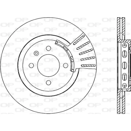 Brzdový kotúč OPEN PARTS BDR1586.20