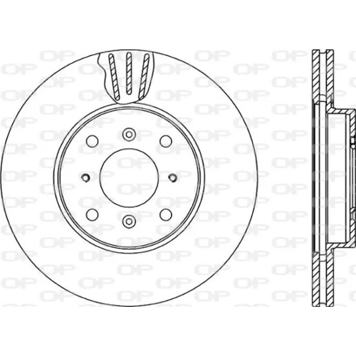 Brzdový kotúč OPEN PARTS BDR2265.20