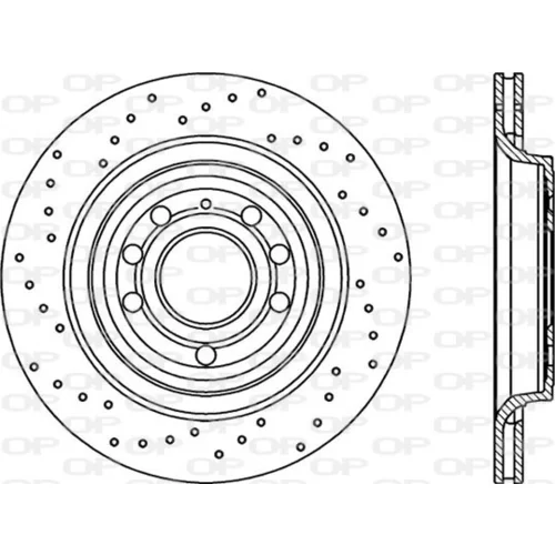 Brzdový kotúč OPEN PARTS BDRS1992.25