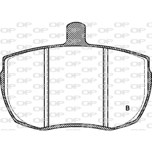 Sada brzdových platničiek kotúčovej brzdy BPA0056.11 (OPEN PARTS) - obr. 1