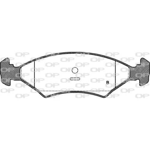 Sada brzdových platničiek kotúčovej brzdy BPA0119.32 (OPEN PARTS) - obr. 1