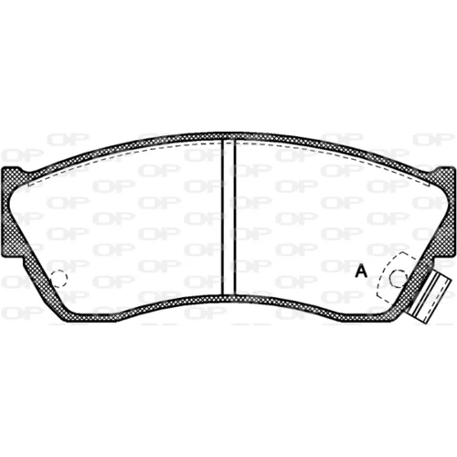 Sada brzdových platničiek kotúčovej brzdy OPEN PARTS BPA0147.22