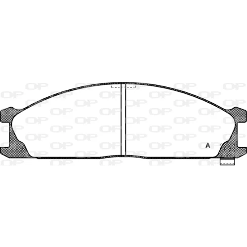 Sada brzdových platničiek kotúčovej brzdy OPEN PARTS BPA0236.02
