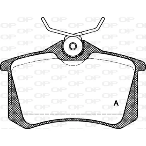 Sada brzdových platničiek kotúčovej brzdy OPEN PARTS BPA0263.01