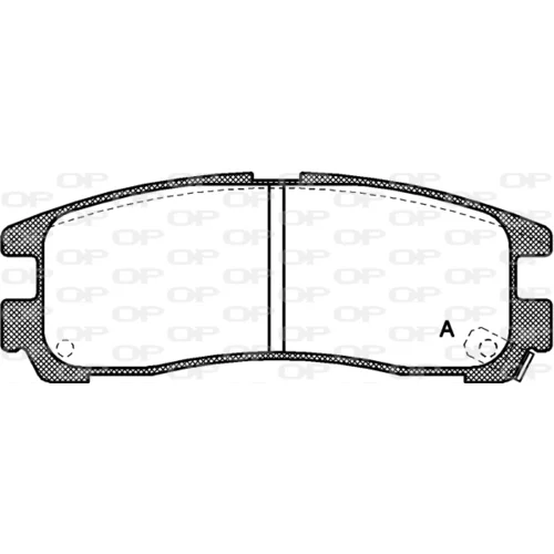 Sada brzdových platničiek kotúčovej brzdy OPEN PARTS BPA0291.02