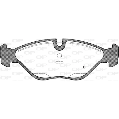 Sada brzdových platničiek kotúčovej brzdy BPA0319.00 (OPEN PARTS) - obr. 1
