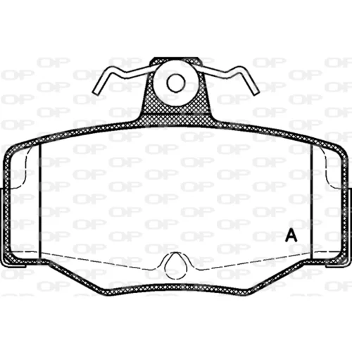 Sada brzdových platničiek kotúčovej brzdy OPEN PARTS BPA0343.00