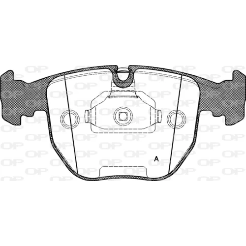 Sada brzdových platničiek kotúčovej brzdy OPEN PARTS BPA0596.00