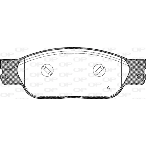 Sada brzdových platničiek kotúčovej brzdy OPEN PARTS BPA0731.10