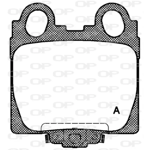 Sada brzdových platničiek kotúčovej brzdy OPEN PARTS BPA0743.04