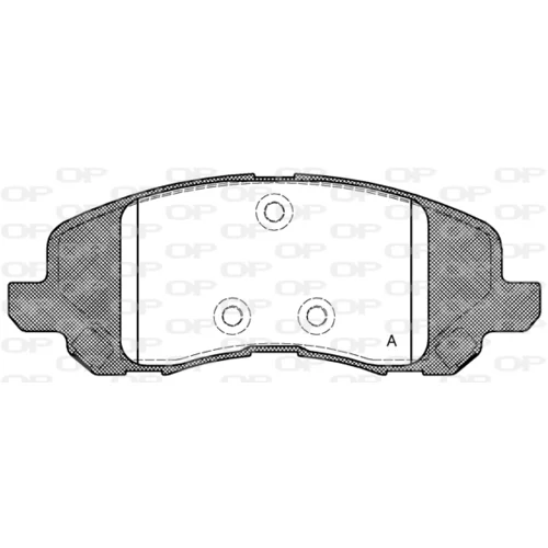 Sada brzdových platničiek kotúčovej brzdy OPEN PARTS BPA0804.20