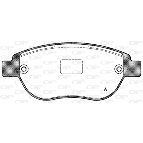 Sada brzdových platničiek kotúčovej brzdy OPEN PARTS BPA0841.00