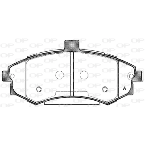 Sada brzdových platničiek kotúčovej brzdy OPEN PARTS BPA0893.02