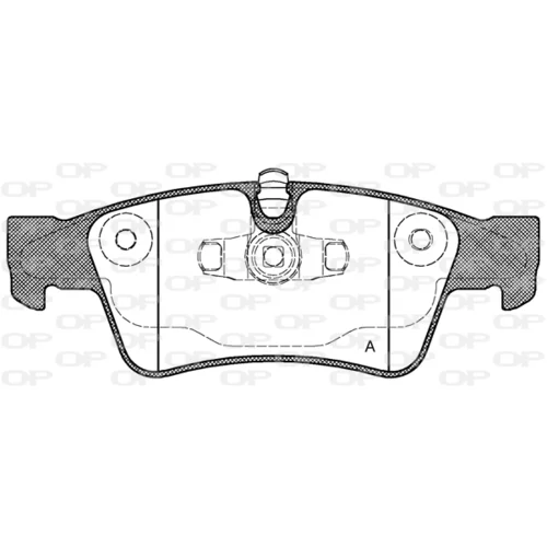 Sada brzdových platničiek kotúčovej brzdy OPEN PARTS BPA0991.10