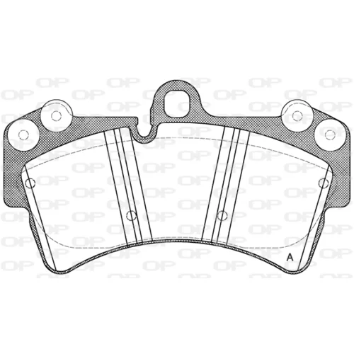 Sada brzdových platničiek kotúčovej brzdy OPEN PARTS BPA0995.00