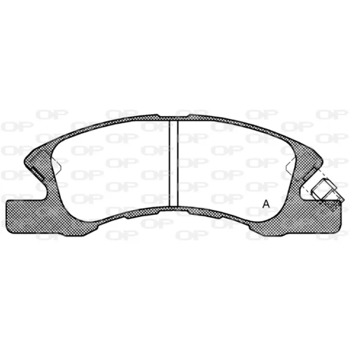 Sada brzdových platničiek kotúčovej brzdy OPEN PARTS BPA1111.02