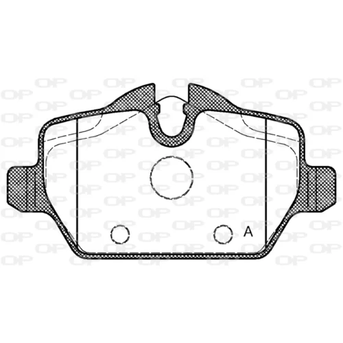 Sada brzdových platničiek kotúčovej brzdy OPEN PARTS BPA1132.00