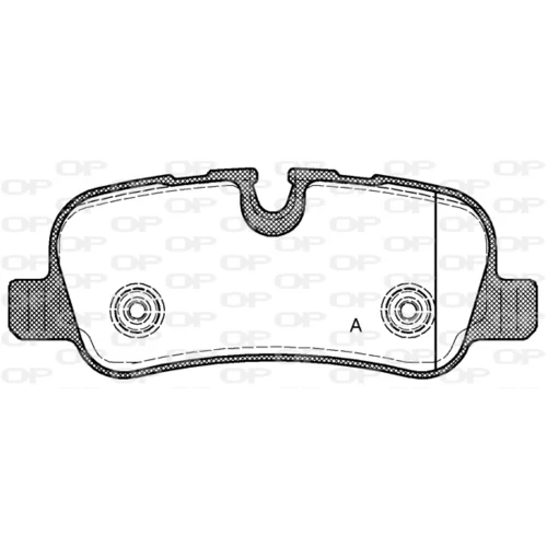 Sada brzdových platničiek kotúčovej brzdy OPEN PARTS BPA1159.00