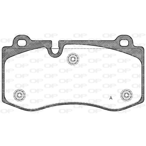 Sada brzdových platničiek kotúčovej brzdy OPEN PARTS BPA1202.00