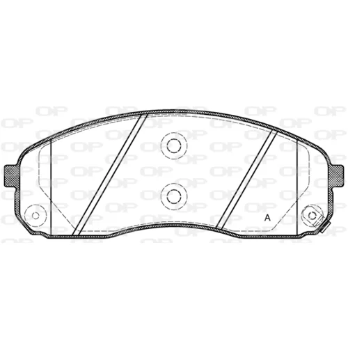 Sada brzdových platničiek kotúčovej brzdy OPEN PARTS BPA1244.02