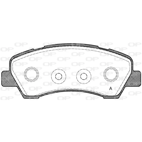 Sada brzdových platničiek kotúčovej brzdy OPEN PARTS BPA1530.00