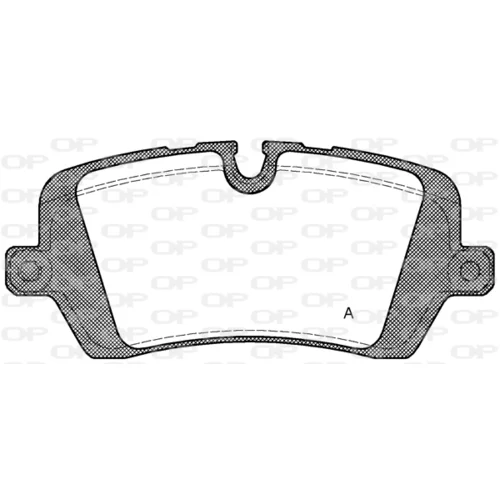 Sada brzdových platničiek kotúčovej brzdy OPEN PARTS BPA1541.00