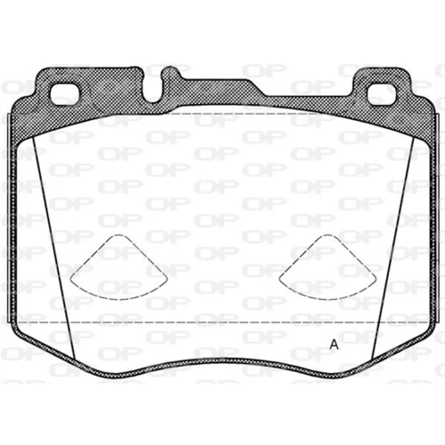 Sada brzdových platničiek kotúčovej brzdy OPEN PARTS BPA1604.00