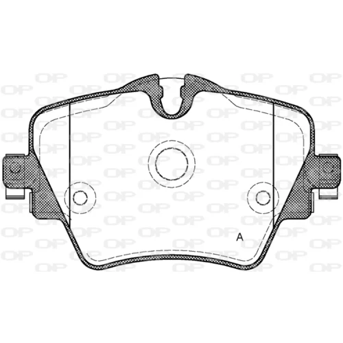 Sada brzdových platničiek kotúčovej brzdy OPEN PARTS BPA1625.08