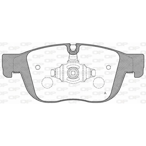 Sada brzdových platničiek kotúčovej brzdy OPEN PARTS BPA1689.00