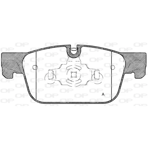 Sada brzdových platničiek kotúčovej brzdy OPEN PARTS BPA1692.10
