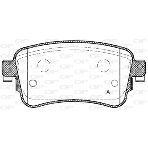 Sada brzdových platničiek kotúčovej brzdy OPEN PARTS BPA1720.00