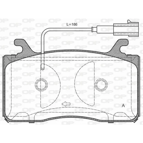 Sada brzdových platničiek kotúčovej brzdy BPA1759.12 (OPEN PARTS)