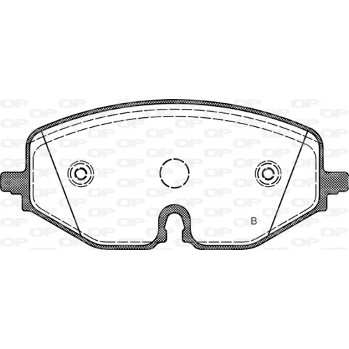 Sada brzdových platničiek kotúčovej brzdy BPA1906.01 (OPEN PARTS) - obr. 1