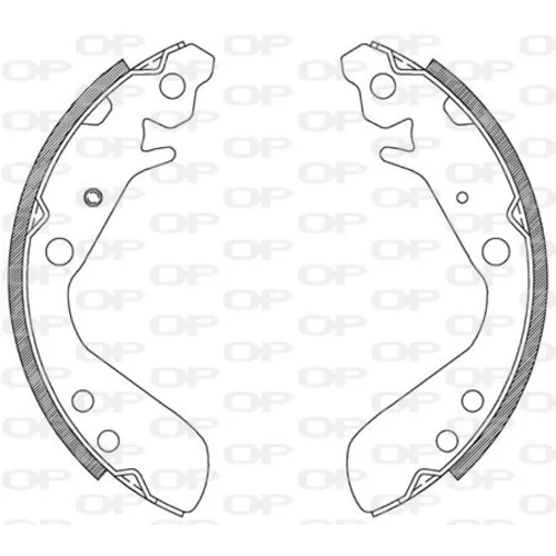 Sada brzdových čeľustí OPEN PARTS BSA2082.00
