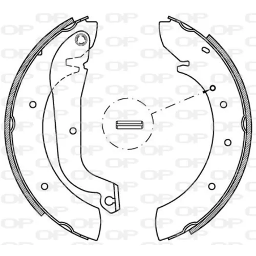 Sada brzdových čeľustí OPEN PARTS BSA2093.00