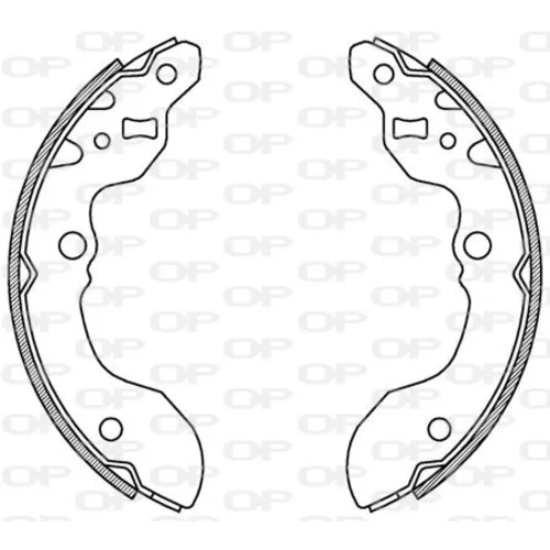 Sada brzdových čeľustí OPEN PARTS BSA2178.00