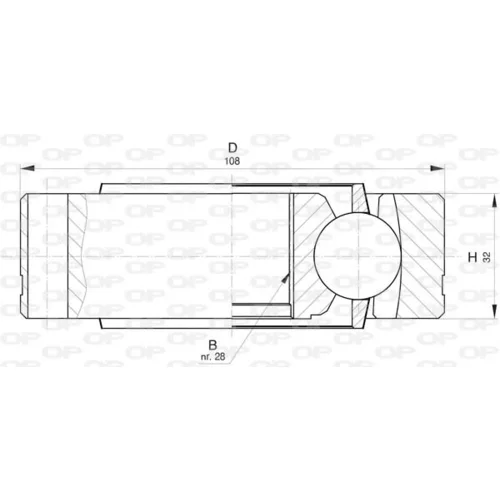 Sada kĺbov hnacieho hriadeľa OPEN PARTS CVJ5819.20