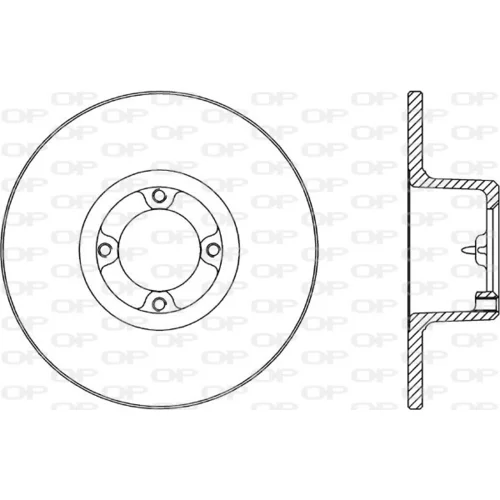 Brzdový kotúč OPEN PARTS BDA1060.10