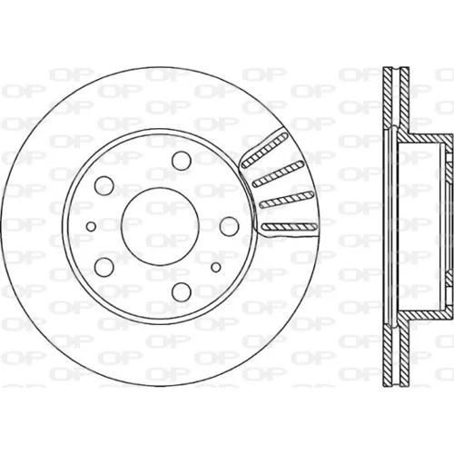 Brzdový kotúč OPEN PARTS BDA1152.20