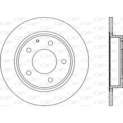 Brzdový kotúč OPEN PARTS BDA1282.10