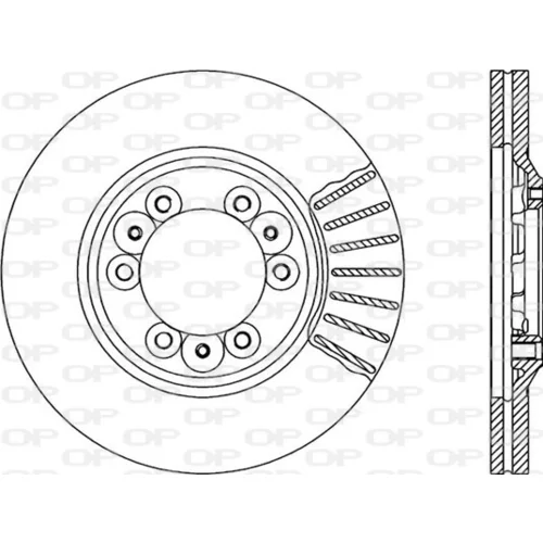 Brzdový kotúč OPEN PARTS BDA1672.20