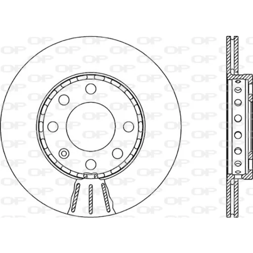 Brzdový kotúč OPEN PARTS BDA1904.20
