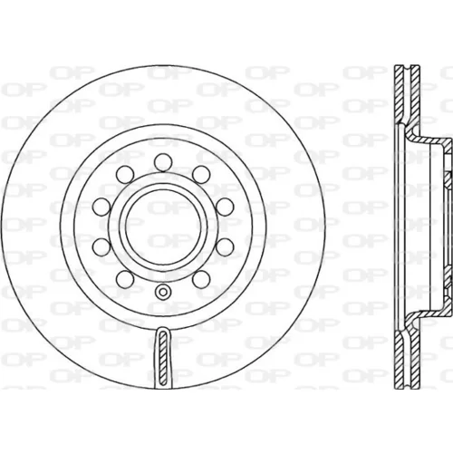Brzdový kotúč OPEN PARTS BDA2150.20