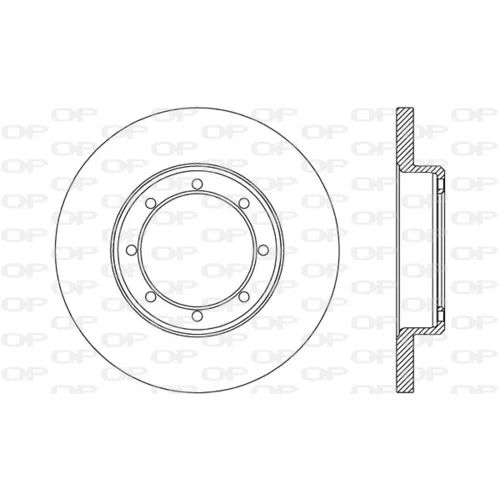 Brzdový kotúč OPEN PARTS BDA2655.10