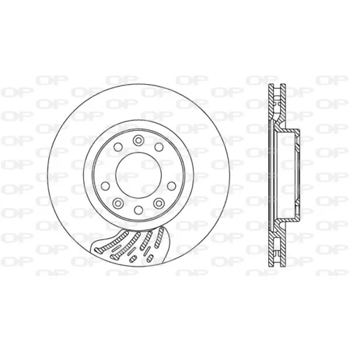 Brzdový kotúč OPEN PARTS BDA2742.20