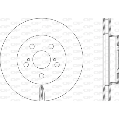 Brzdový kotúč BDA2885.20 (OPEN PARTS)