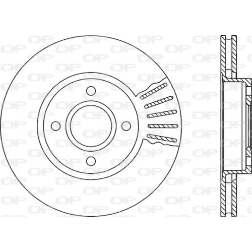 Brzdový kotúč OPEN PARTS BDR1190.20