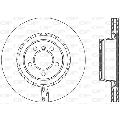 Brzdový kotúč OPEN PARTS BDR2505.20